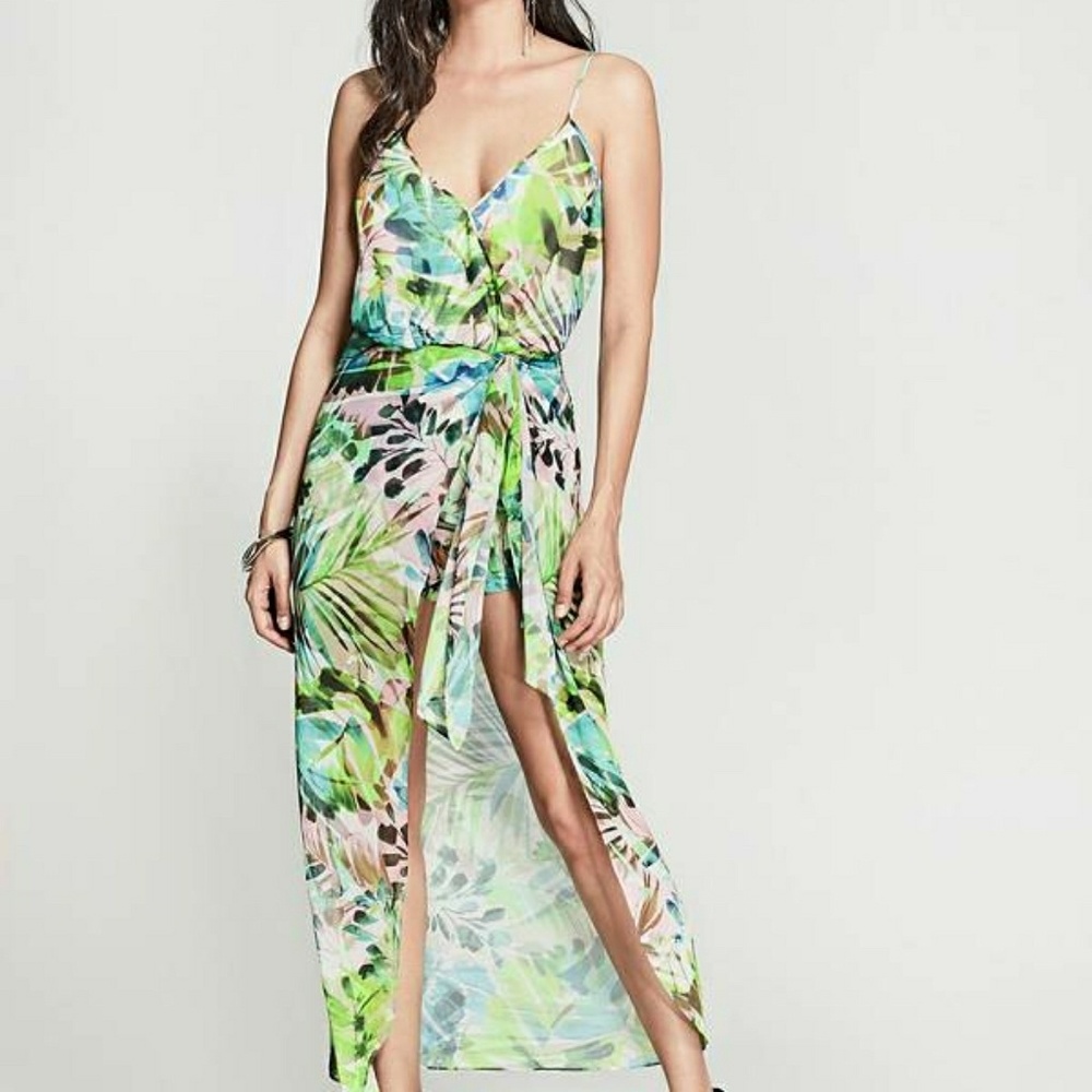 Marciano Hi Low Tropical Romper